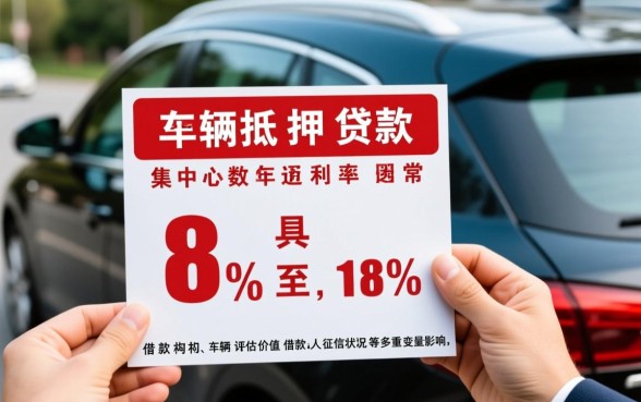 车辆抵押贷款利息一般是多少