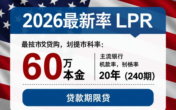 60万贷款20年每月还多少