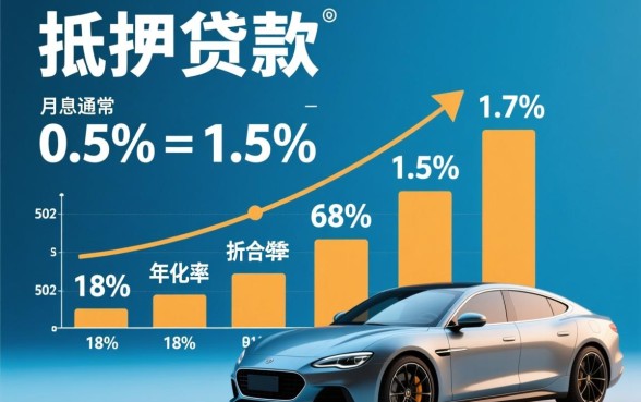 汽车抵押贷款利息一般是多少