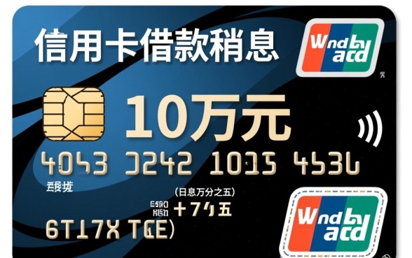 信用卡借十万一年利息多少