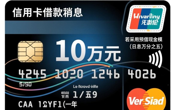 信用卡借十万一年利息多少