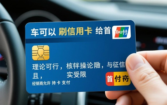 买车可以刷信用卡给首付吗