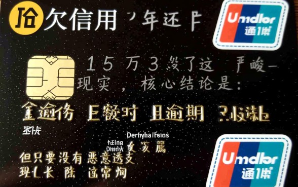 欠信用卡15万3年没还了