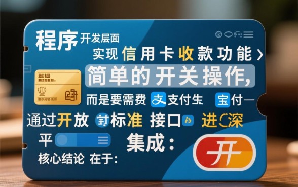 商家怎么开通信用卡收款功能