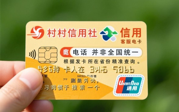 农村信用社信用卡客服电话是多少