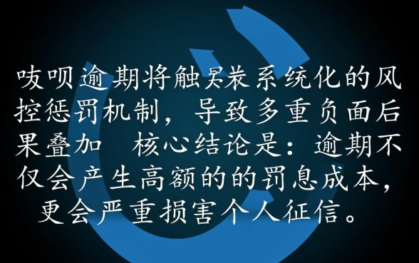 借呗没有按时还款会怎么样
