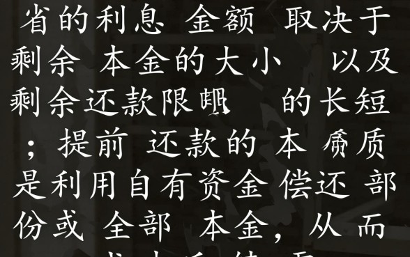 银行提前还款利息怎么算