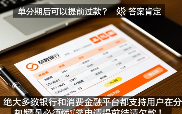 账单分期后可以提前还款吗