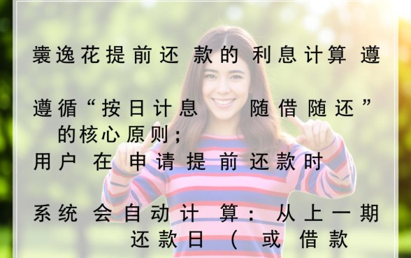 安逸花提前还款利息怎么算