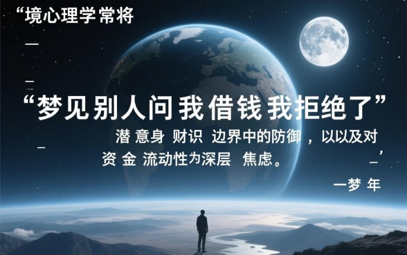 梦见别人问我借钱我拒绝了