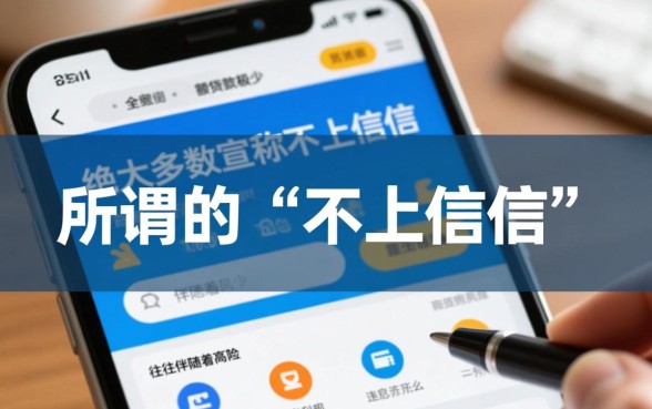 小额贷款不上征信的有哪些