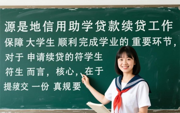 生源地贷款续贷申请书怎么写
