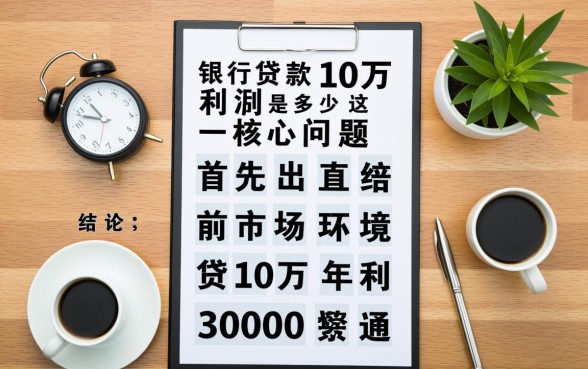 银行贷款10万利息是多少