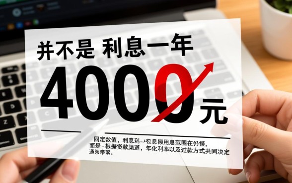 贷款4000一年利息多少