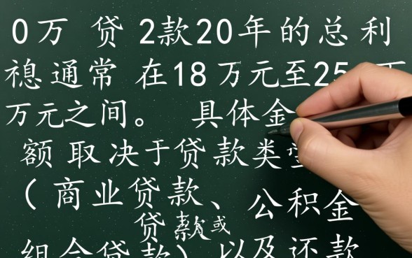 60万贷款20年利息多少