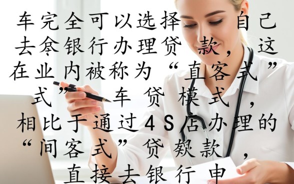 买车可以自己去银行贷款吗