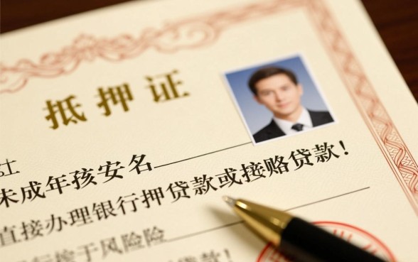 房产证有小孩名字怎么贷款