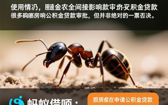 蚂蚁借呗影响公积金贷款吗