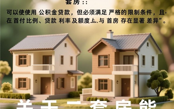 二套房能不能用公积金贷款