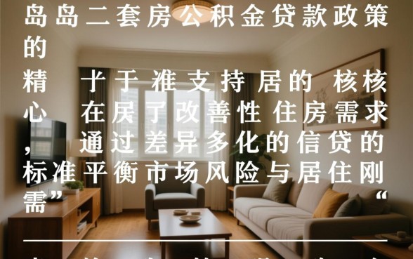 青岛二套房公积金贷款政策有哪些