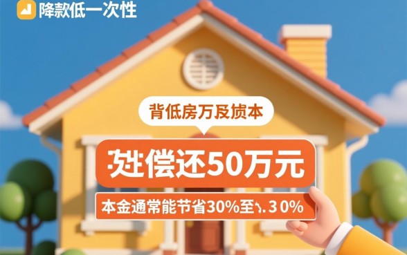 贷款100万提前还50万划算吗
