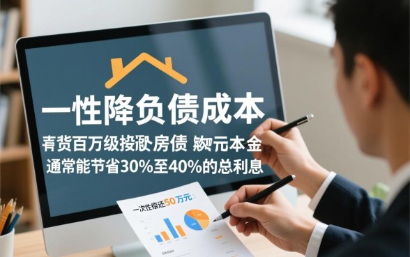 贷款100万提前还50万划算吗