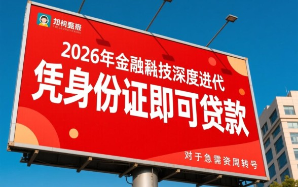 快速小额贷款凭身份证贷款怎么申请