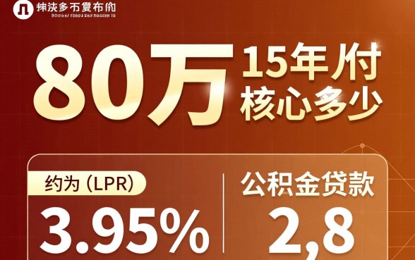 贷款80万15年月供多少