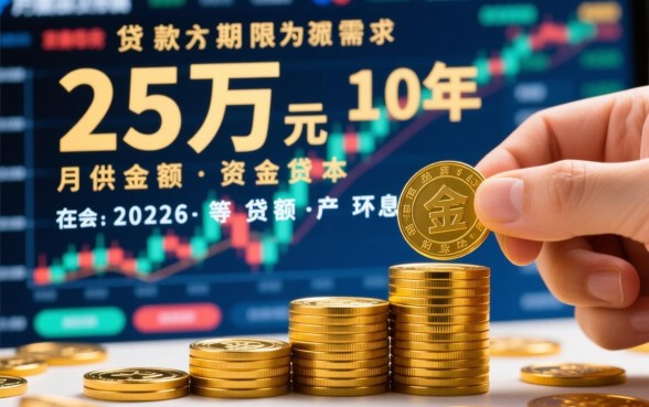 25万贷款10年月供多少