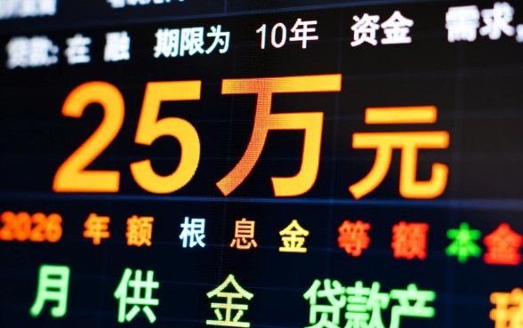 25万贷款10年月供多少