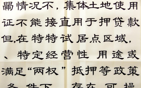 集体土地使用证可以贷款吗
