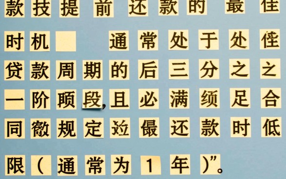 房贷提前还款怎么办理最划算