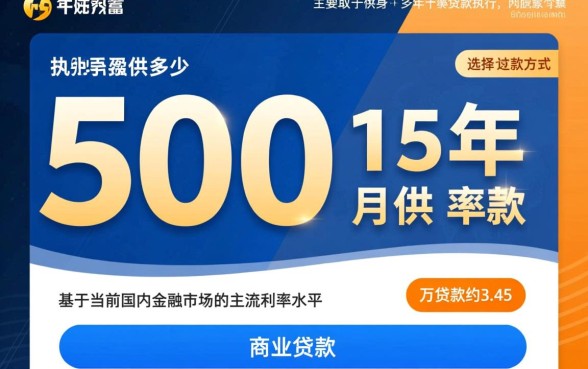 贷款50万15年月供多少