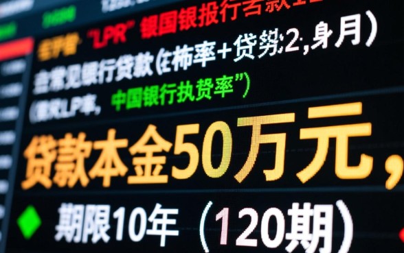 贷款50万10年月供多少