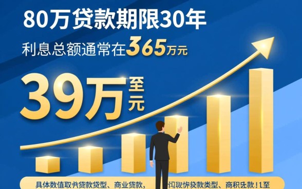 80万贷款30年利息多少