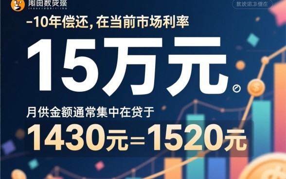 贷款15万10年月供多少