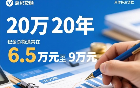 贷款20万20年利息多少