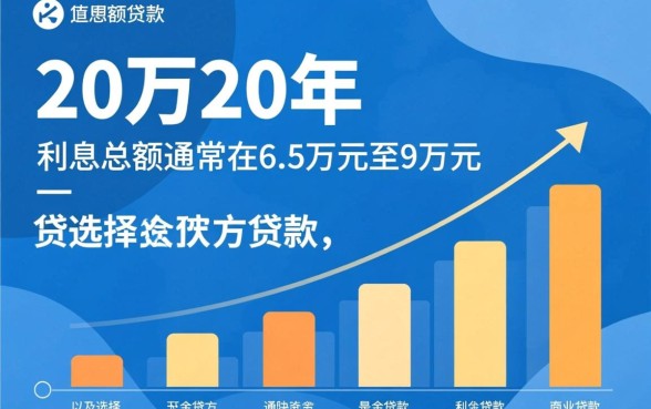 贷款20万20年利息多少