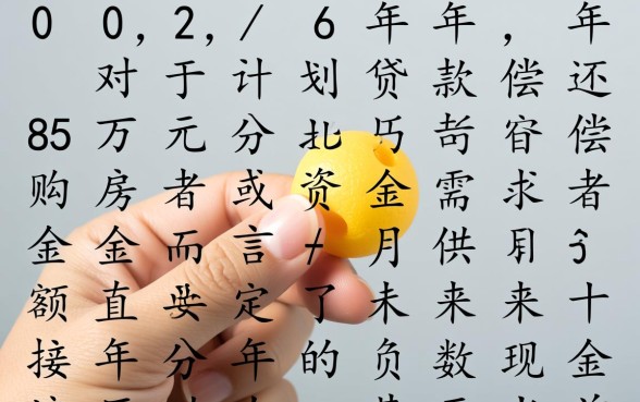 贷款85万30年月供多少