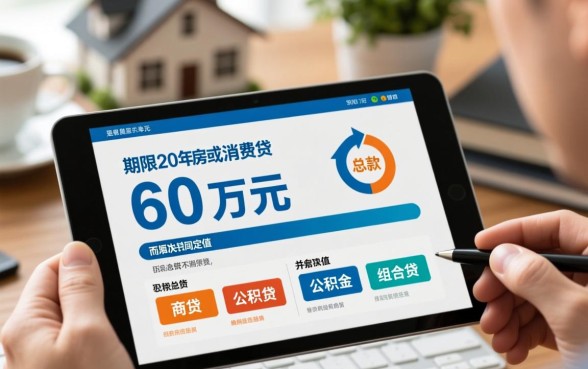 贷款60万20年利息多少
