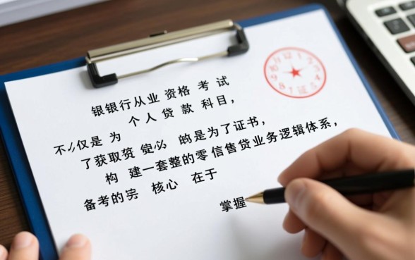 银行从业资格考试个人贷款难吗