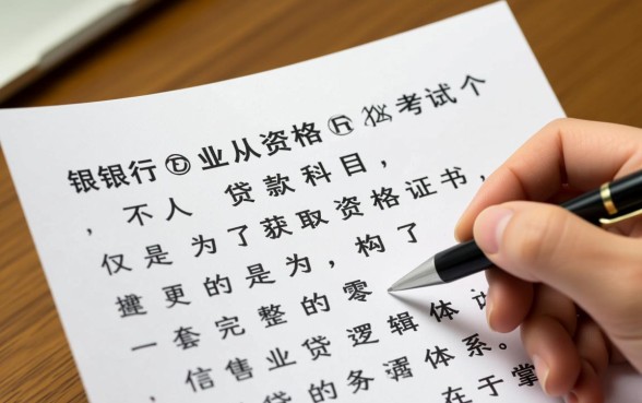 银行从业资格考试个人贷款难吗