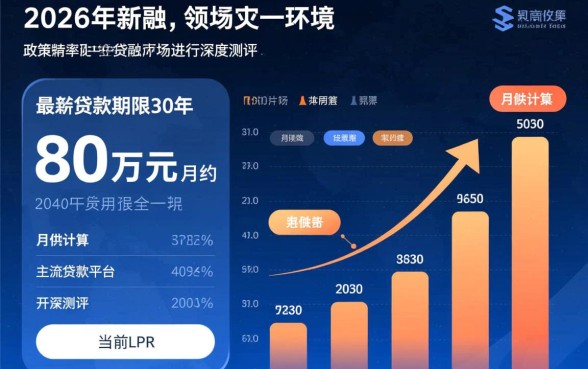 80万贷款30年月供多少