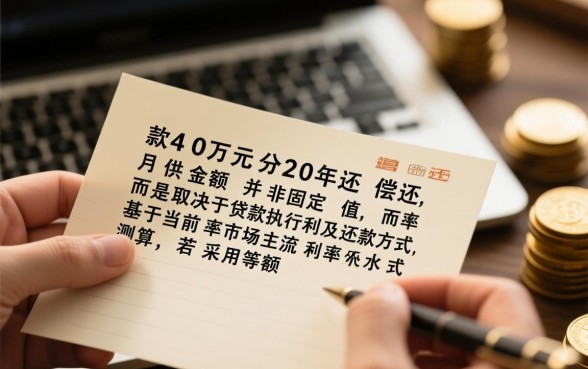 贷款40万20年月供多少