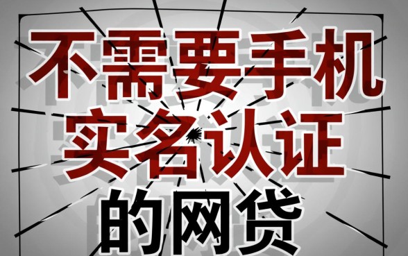 不需要手机实名认证的网贷怎么借