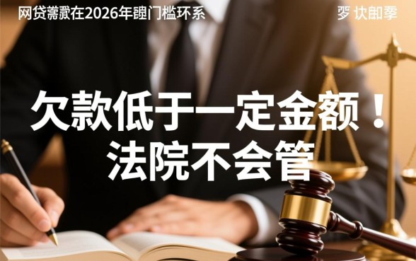 网贷欠多少钱法院才会受理