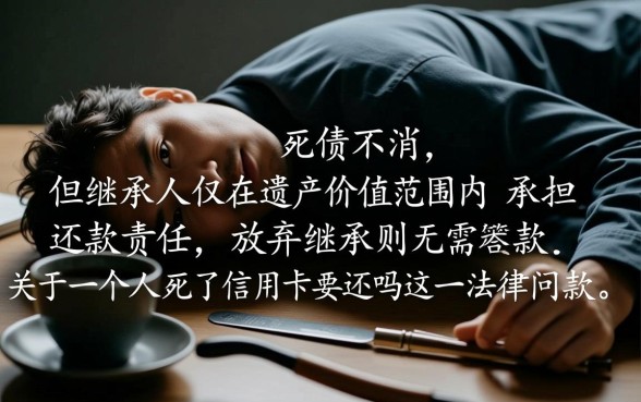 一个人死了信用卡要还吗