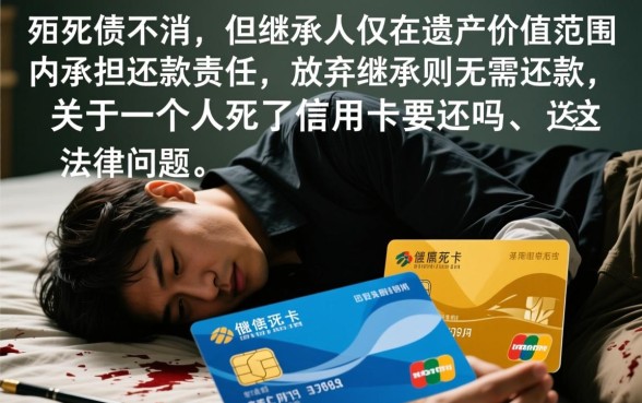 一个人死了信用卡要还吗