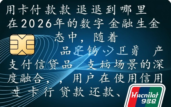 信用卡付款退款退到哪里