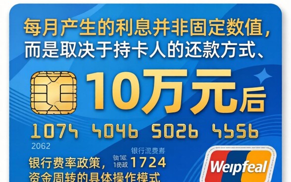 信用卡刷10万每月利息怎么算